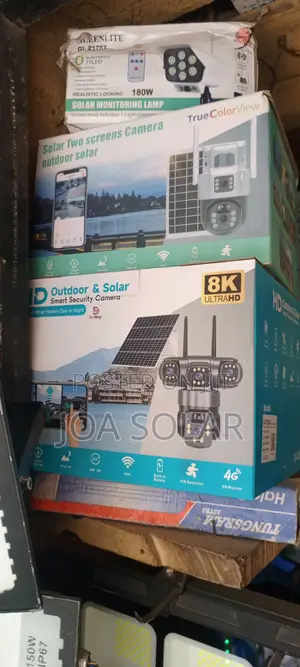 Double Lens Solar Security Camera