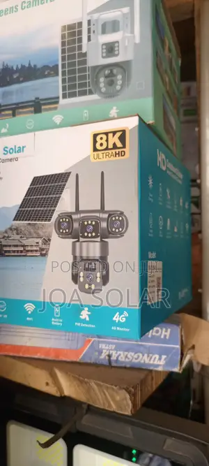 Double Lens Solar Security Camera