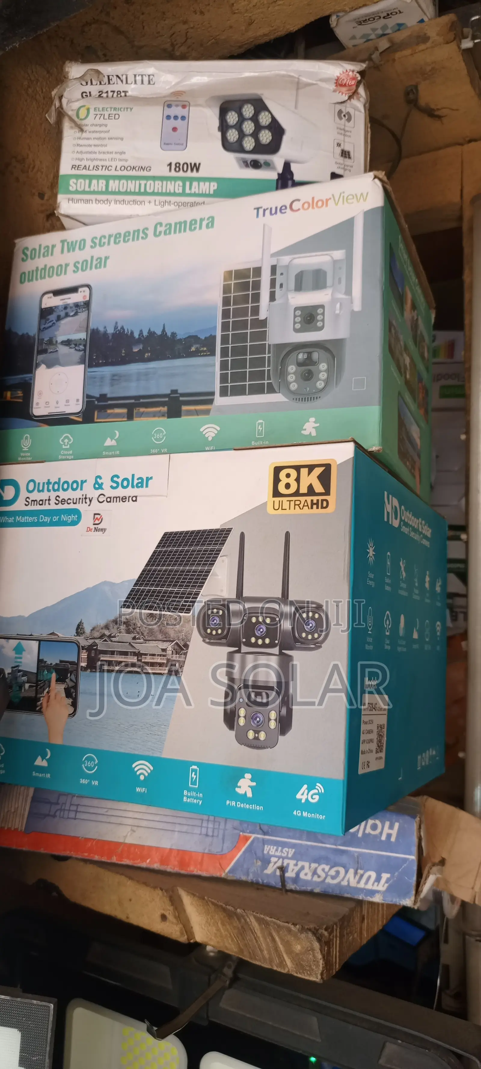 Double Lens Solar Security Camera