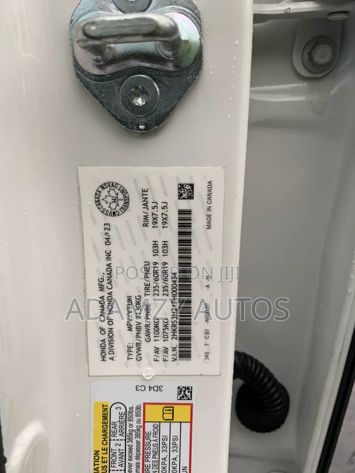 Honda CR-V 2023 White