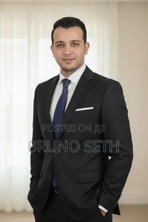 Plain Black Suit for Men