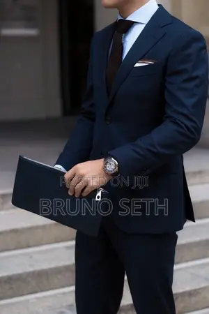 Plain Black Suit for Men