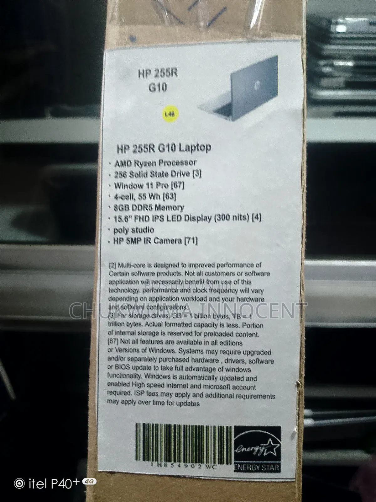 New Laptop HP 255 G8 8GB AMD Ryzen SSD 256GB