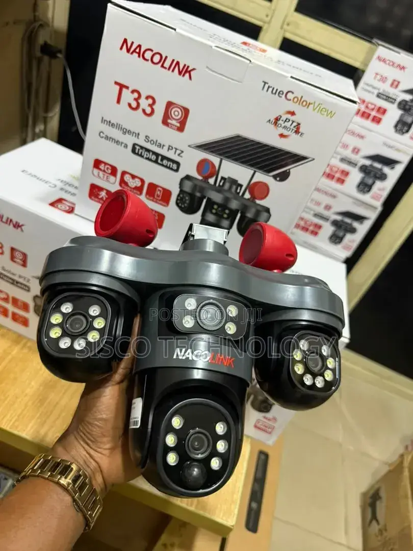 3 Lens Solar PTZ Camera