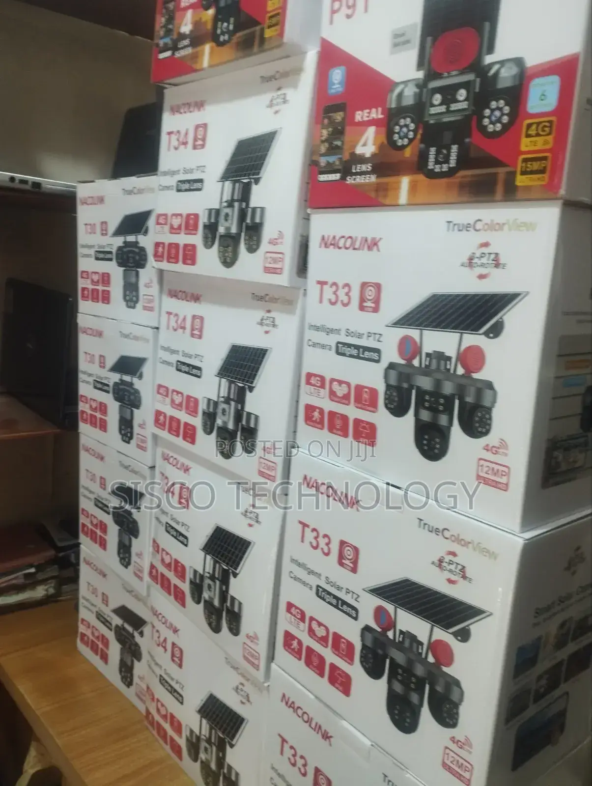 3 Lens Solar PTZ Camera