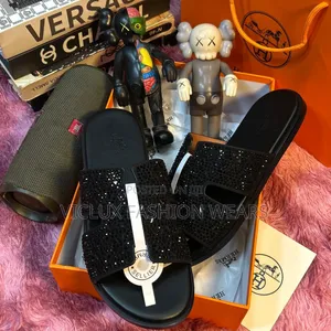 Hermes Paris Luxury Leather Slides