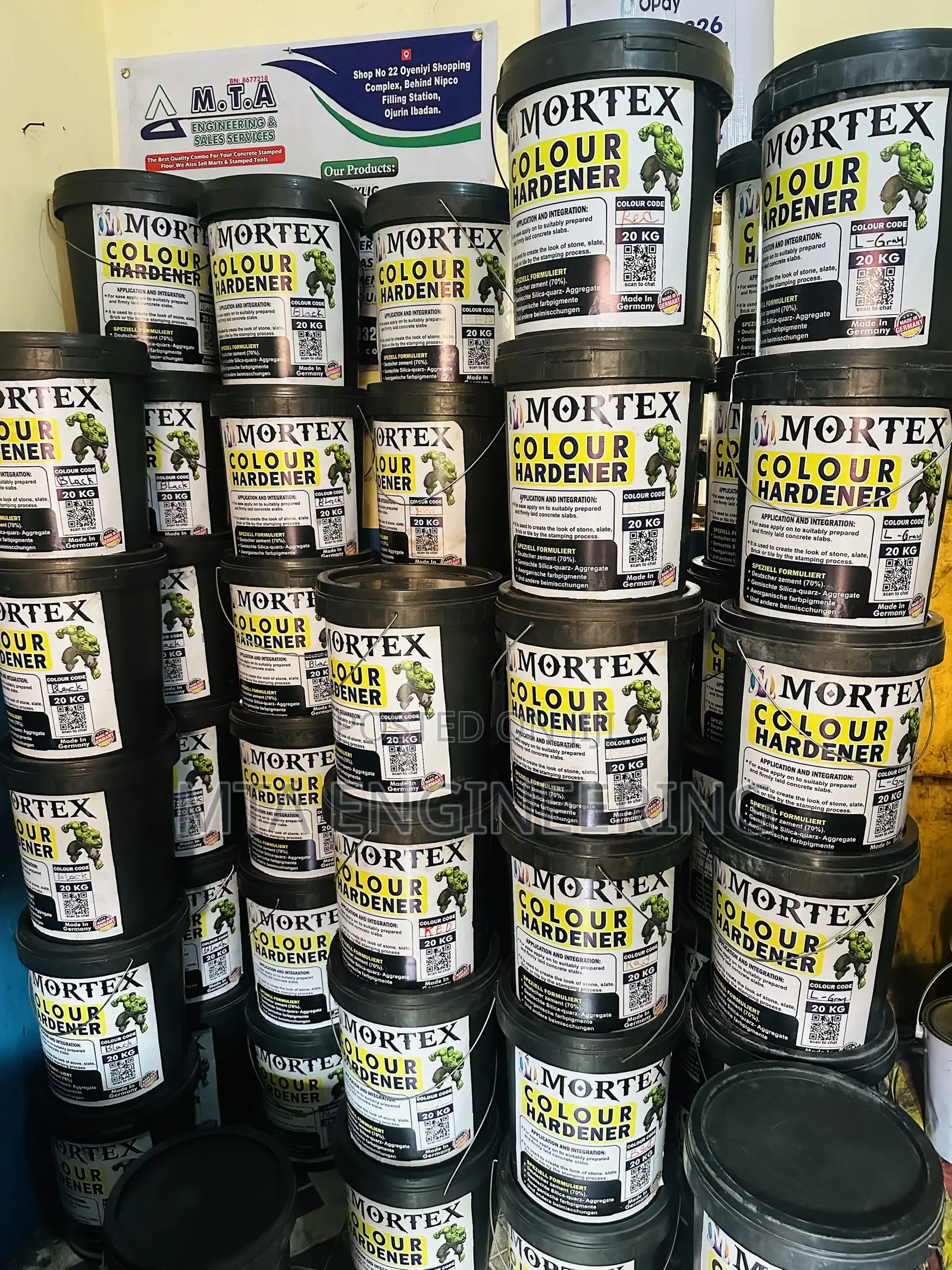 Gray MORTEX Color Hardener