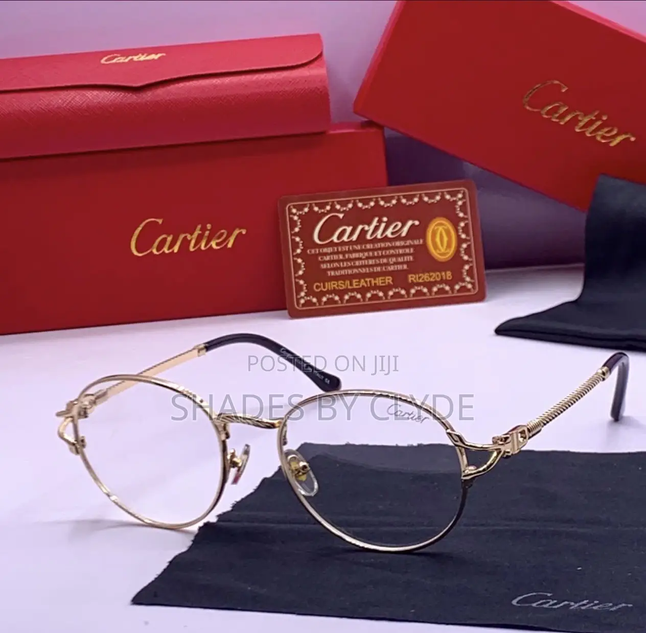 Luxury Cartier Multi Gradient Sunglasses – Elegant Designer Statement