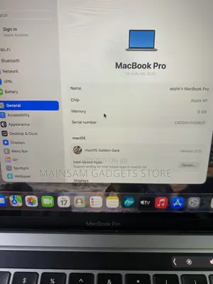 Laptop Apple MacBook Pro 2020 M1 8GB Apple M1 SSD 256GB
