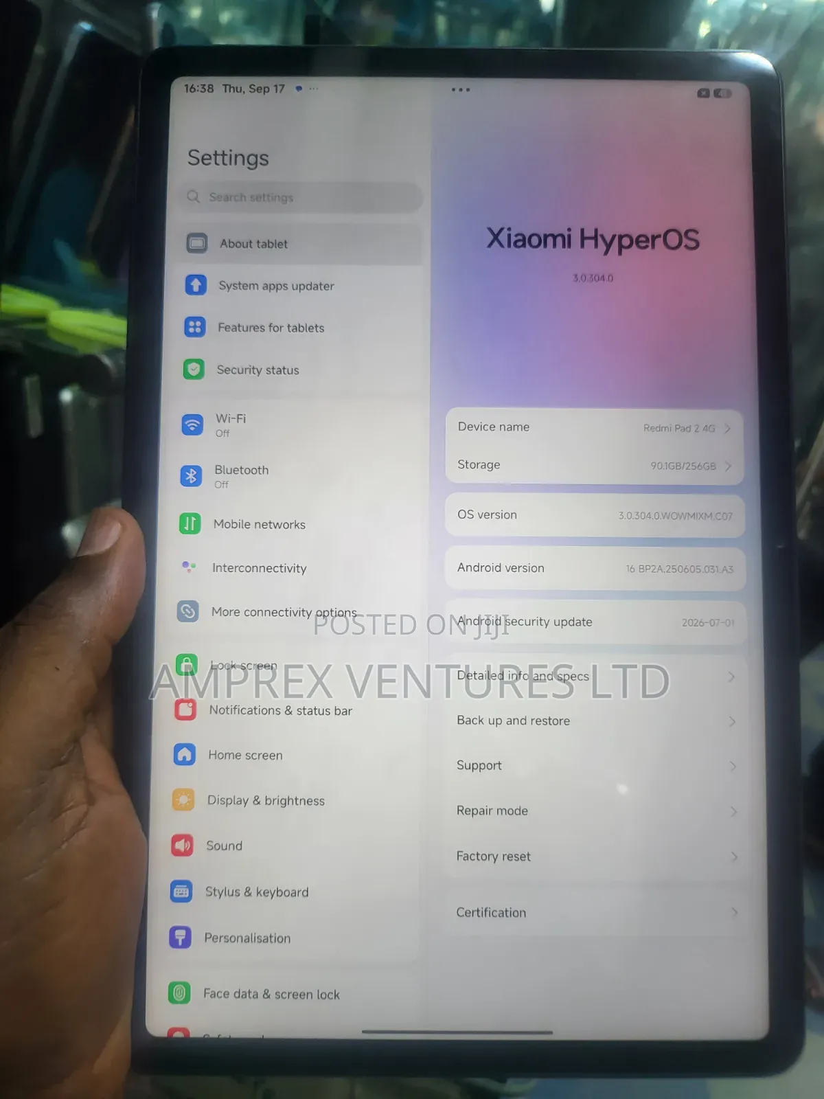 Xiaomi Mi Pad 2 256 GB Gray