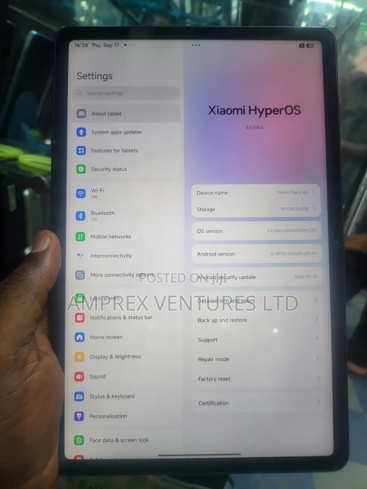 Xiaomi Mi Pad 2 256 GB Gray