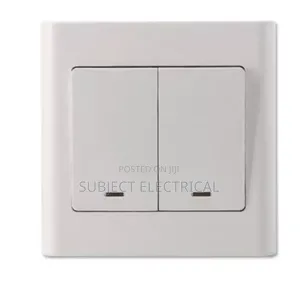 Riva 2 Gang Light Switch – White