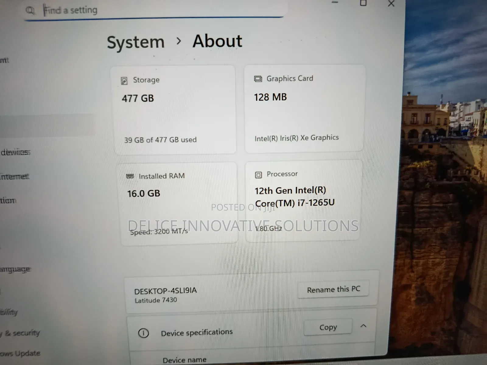 Laptop Dell Latitude 7430 16GB Intel Core i7 SSD 512GB
