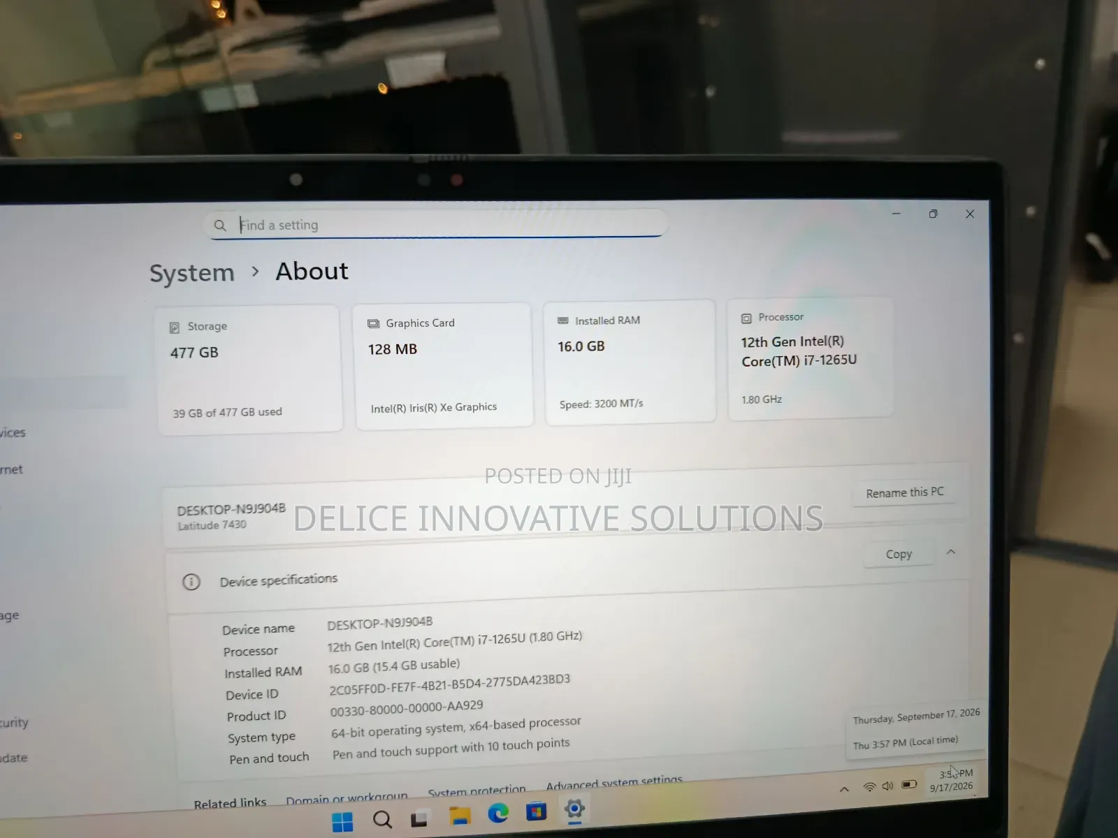 Laptop Dell Latitude 7430 16GB Intel Core i7 SSD 512GB