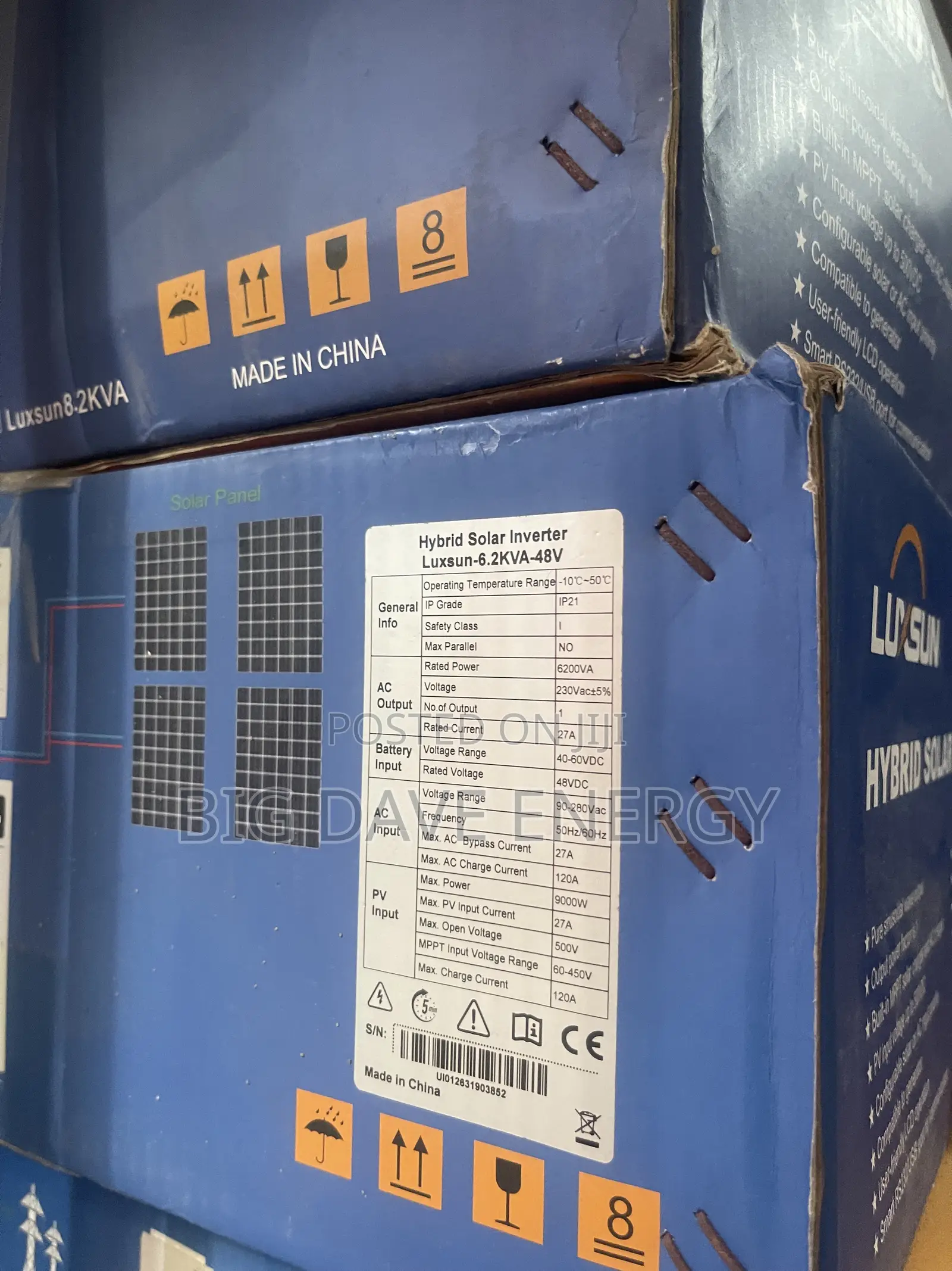 6.2kva 48v Luxun Hybrid Inverter