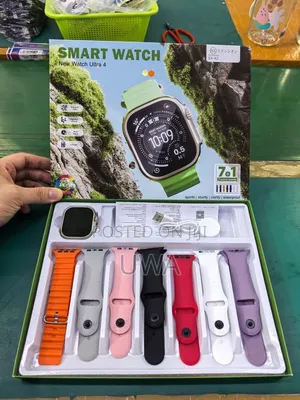 New Watch Ultra 4 Smartwatch Set 7 Interchangeable Straps(7-in-1)