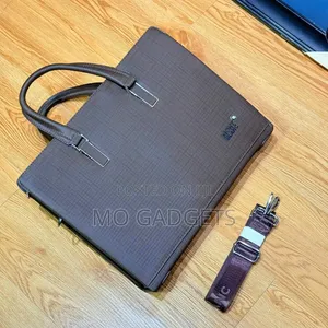 Stylish Montblanc DarkBrown Executive Briefcase / Laptop Bag