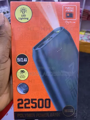 ​Original New Age 22500mAh Polymer Power Bank With LED Torch Light