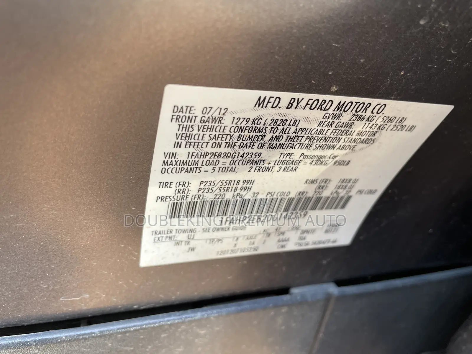 Ford Taurus 2013 Gray