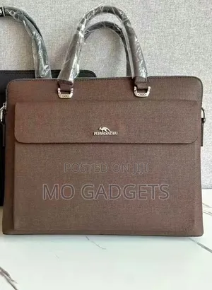Pubandaishu /Montblanc Men's Brown/Bk Executive Briefcase / Laptop Bag