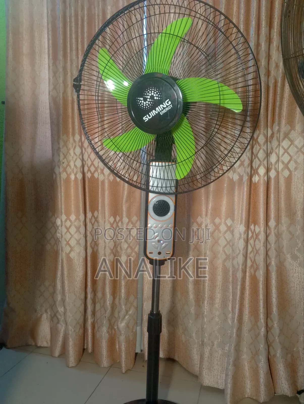 Rechargeable Solar Fan AC DC With Remote Control, Bluetooth Speakers