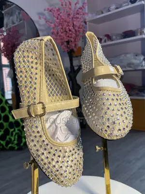 Fully Stoned Flat Shoe Ladies Shoes