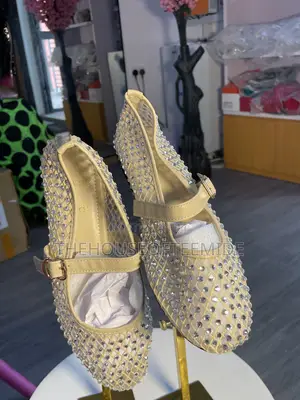 Fully Stoned Flat Shoe Ladies Shoes