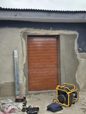 Galvanized Roller Shutter Door – 4ft × 8ft | Brown