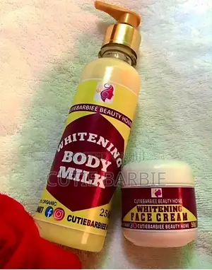 Whitening and Glowing Body Milk and Face Cream
