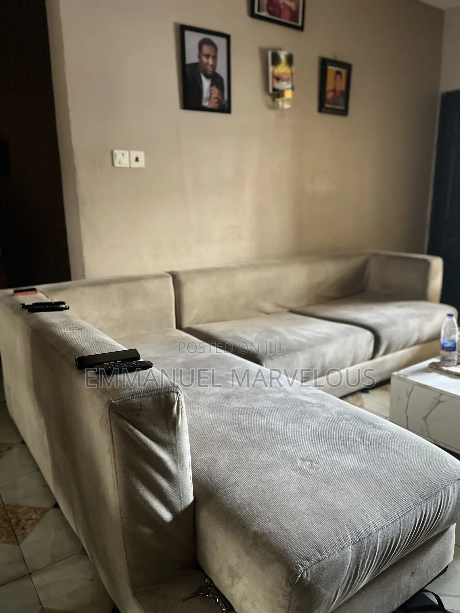 L-Shaped Couch and Centre Table