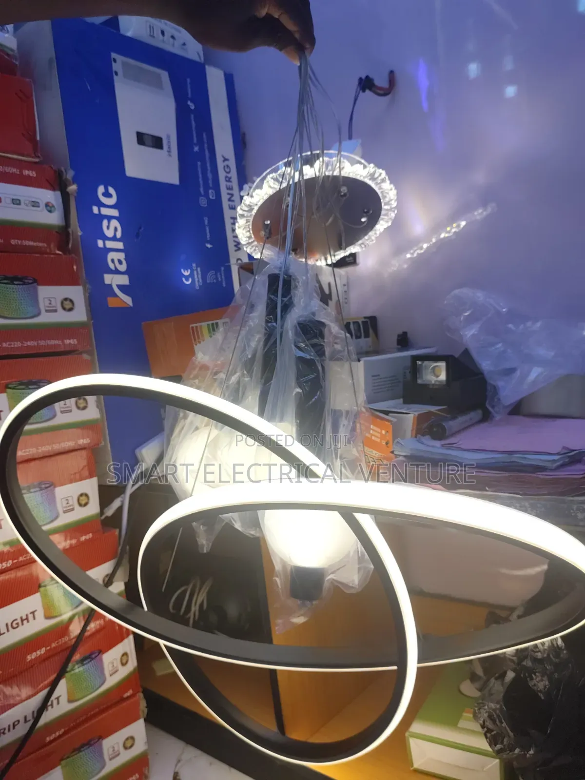 Microphone Drop Chandelier