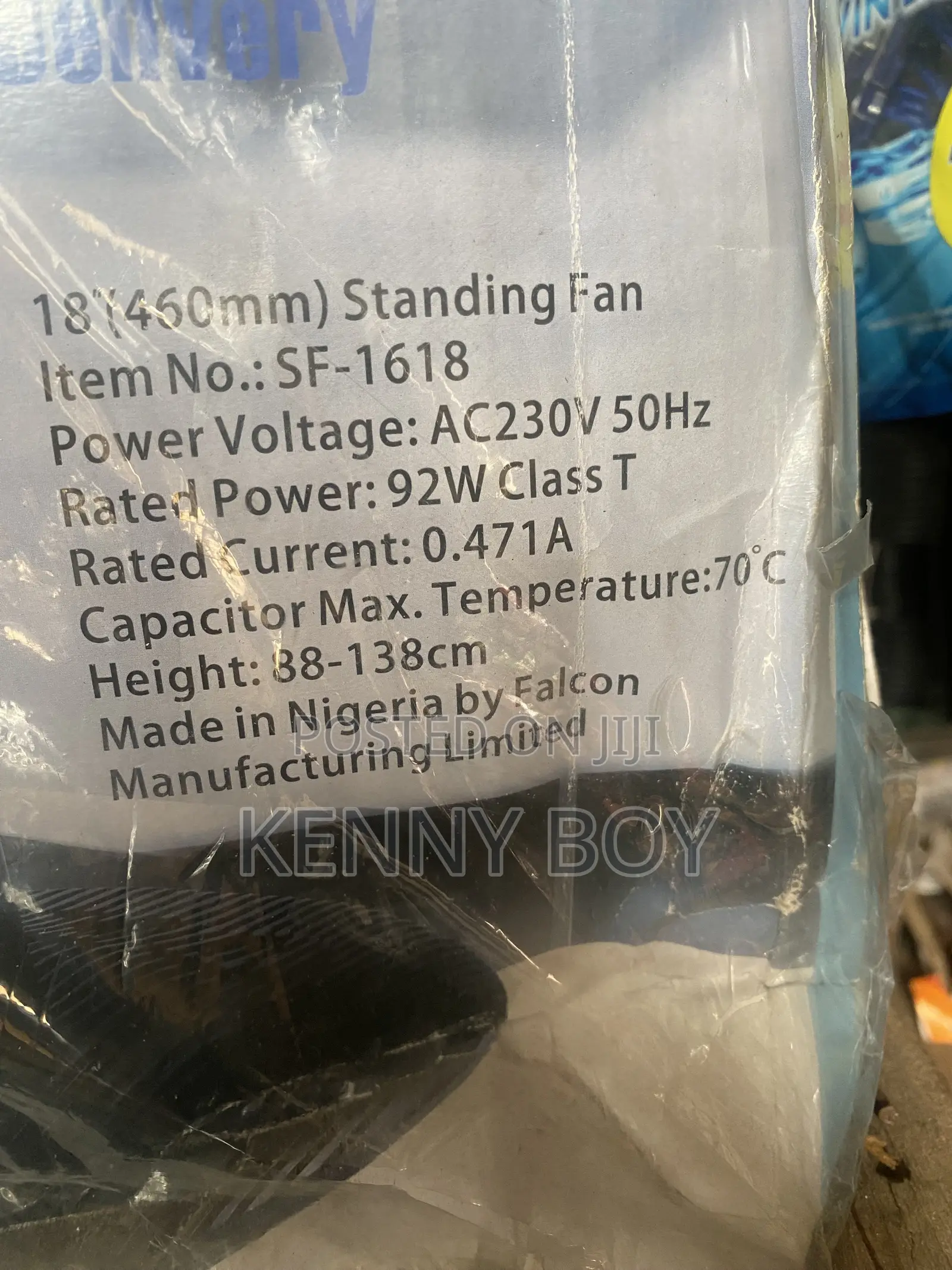 OX18 Plus Standing Fan