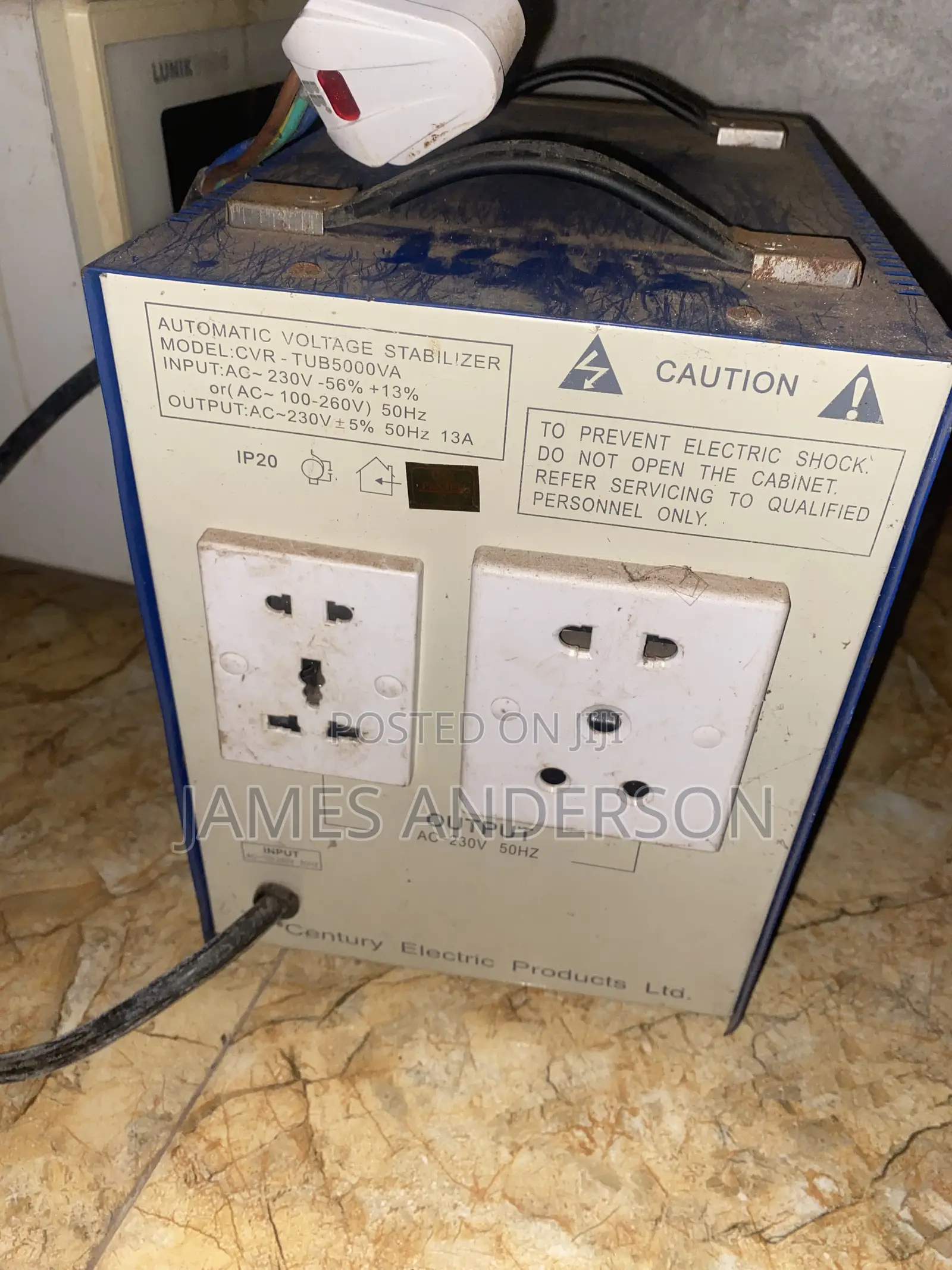 Century Automatic Voltage Stabilizer – Model CVR-TUB 5000VA