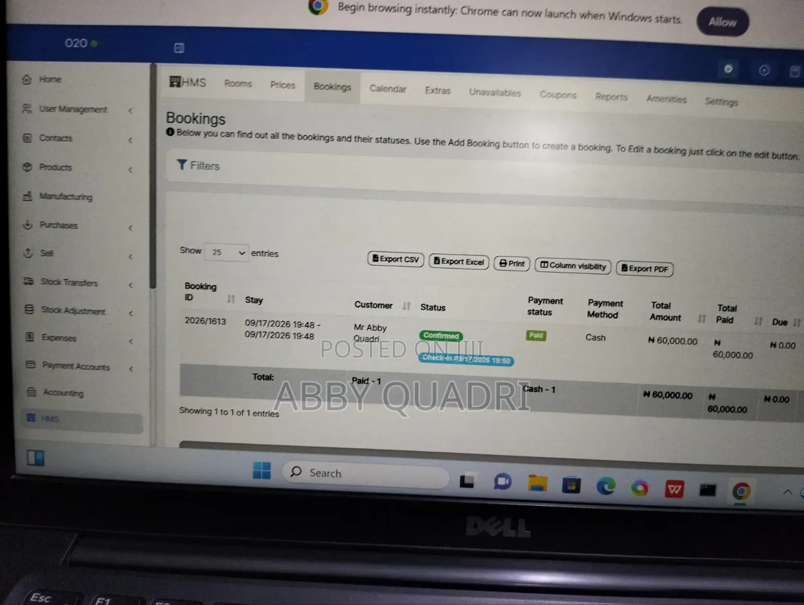 Inventory and Hotel Management Software