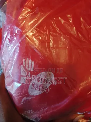American Safety Red PVC Chemical-Resistant Rubber Work Gloves