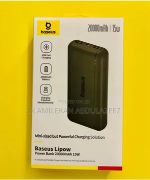 20000mAH 15watts Fast Charging Powerbank