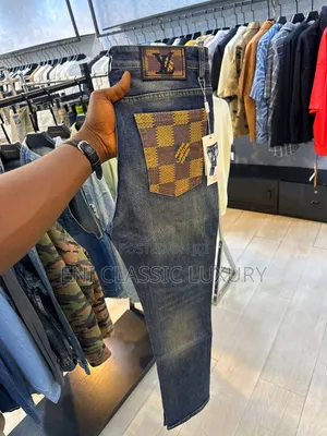 Top Notch Luxury Men's Quality Jeans Louis Vuitton