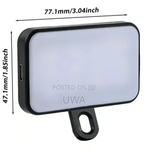 Portable LED Cube Fill Light With Clip for Phones Laptops