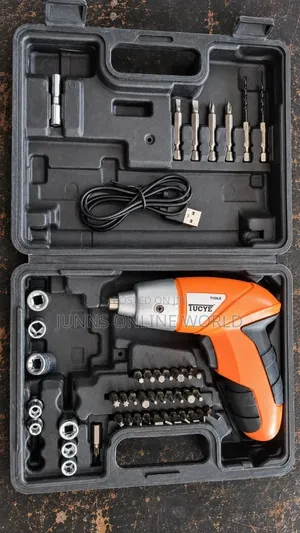 42pcs Tool Box/ Rechargeable Cordless Screwdriver Tool Kit