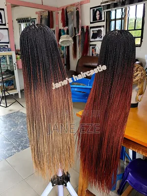 Custom Ombre Braided Wig, Quality Human Hair Extensions.