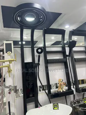 Black Multifunctional Thermostatic Shower Panel