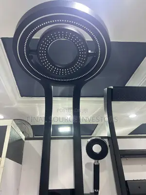 Black Multifunctional Thermostatic Shower Panel