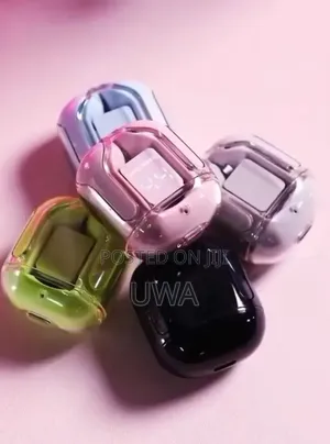 Transparent Case Wireless Earbuds With Digital LED Power Display