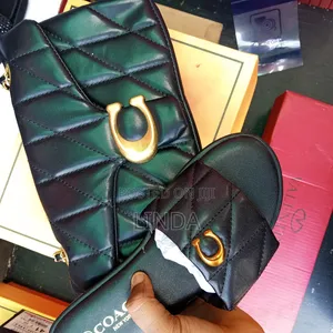 Original Quality Carton Leather Bag With Slippers. (Both Combo)