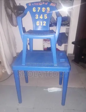 2 Children Chairs and Tables ( One Hand of the Blue Chair Is Broken)
