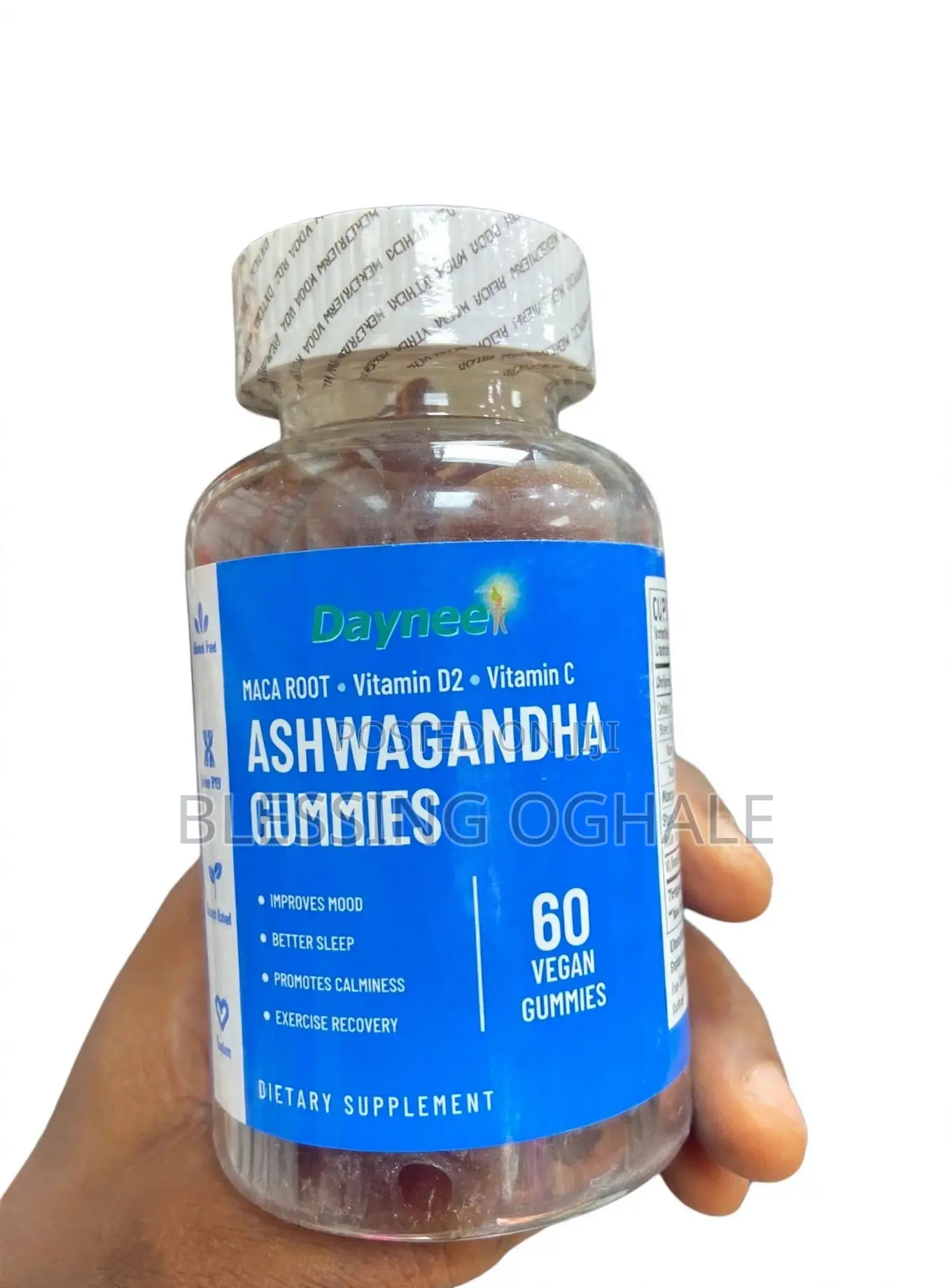 Ashwagandha Gummies With Maca Root • Vitamin D2 • Vitamin C