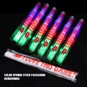 Glow in the Dark 'Party Foam Stick' (Colorful Unique )