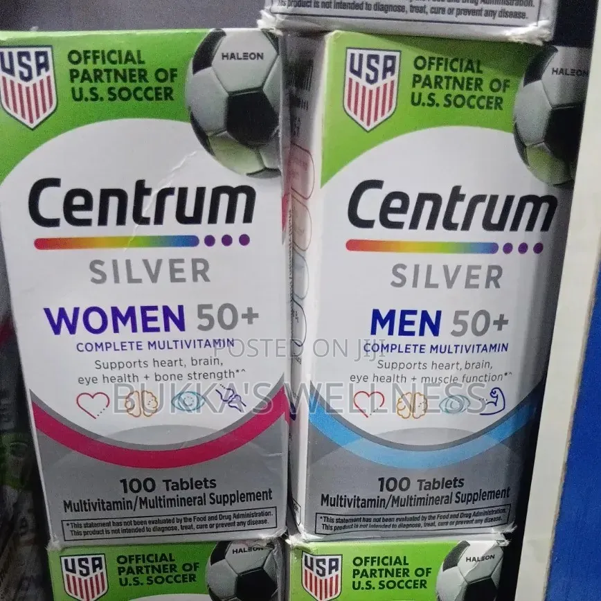 Centrum Silver Women/Men 50+ Complete Multivitamin – 100 Tablets