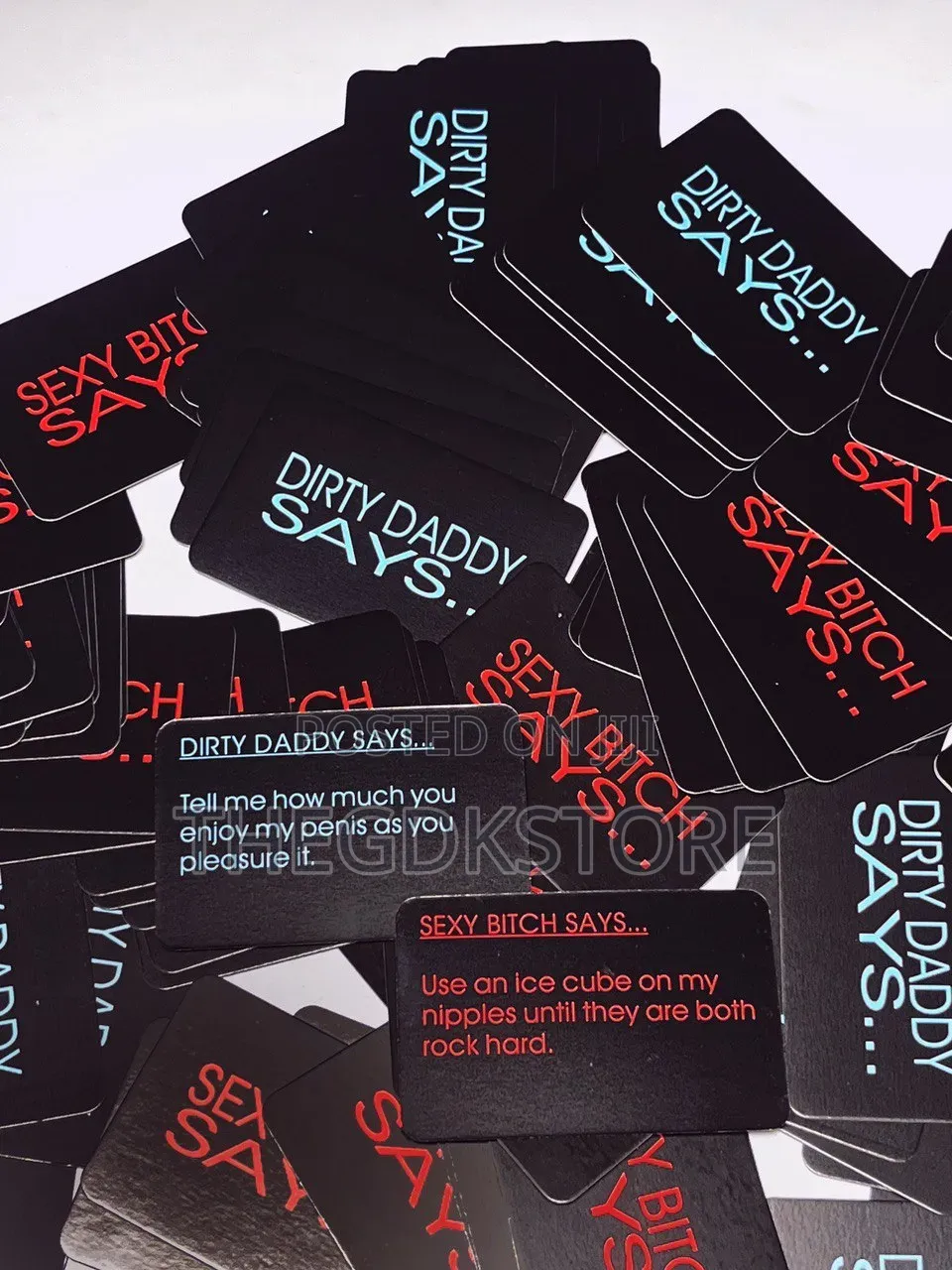 Bedroom Commands Game Cards for Couples