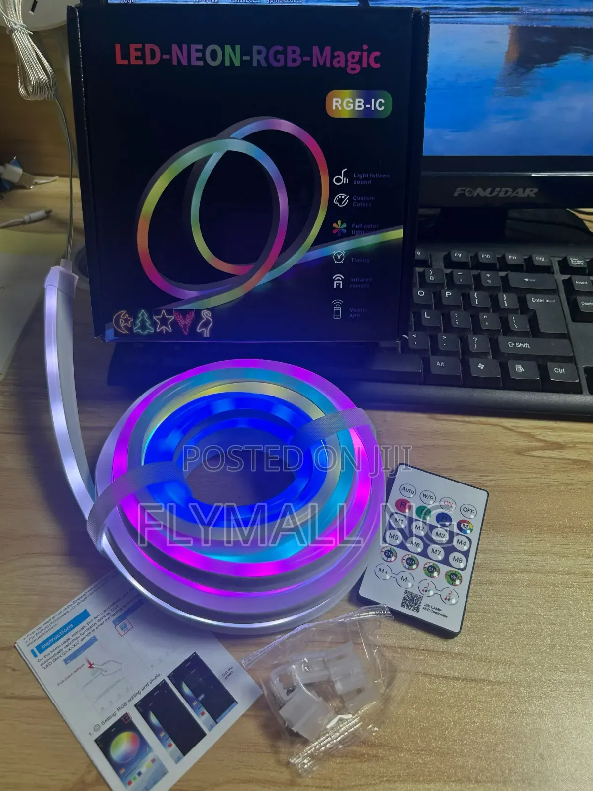 LED-Neon-RGB-Magic Flexible Strip Light With Remote App Control